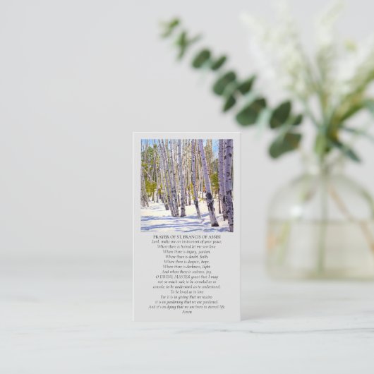 Modern Funeral  Celebration of Life Memorial  Visitenkarte (Stehend Vorderseite)