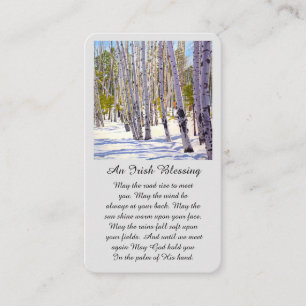 Modern Funeral Memorial Sympathy Card Visitenkarte