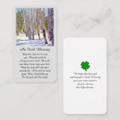 Modern Funeral Memorial Sympathy Card Visitenkarte (Vorne/Hinten)