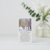 Modern Funeral Memorial Sympathy Card Visitenkarte (Stehend Vorderseite)