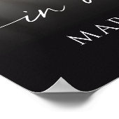 Modern Funeral Photo Script Welcome Sign Poster (Ecke)