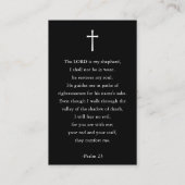 Modern Funeral Photo Sympathy Memorial Prayer Card Visitenkarte (Rückseite)