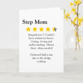 Modern, Funny, 4.5 Star Step Mom Review, Karte (Gelbe Blume)