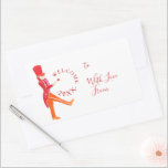 Modern Funny Christmas Nutcracker Drummer Rechteckiger Aufkleber<br><div class="desc">Ein spielerischer, lustiger, aber stilvoller, handgezeichnet, wasserfarbener Nutcracker Musikersticker, um Ihre Geschenkpräsentation oder Ihren Grußkarten-Umschlag hervorzuheben! Verwenden Sie das Personalisierungsmenü, um das Jahr auf seiner Trommel und Ihre Nachricht zu personalisieren! Finden Sie in unserer "Nutcracker Musicians and Dancers Watercolor Collection" ein passendes Geschenkpapier und Packpapier sowie Papiertüten. ©RunnyMarmalade. Für persönliche...</div>