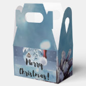 Modern funny cute Christmas reindeer Geschenkschachtel (Geöffnet)