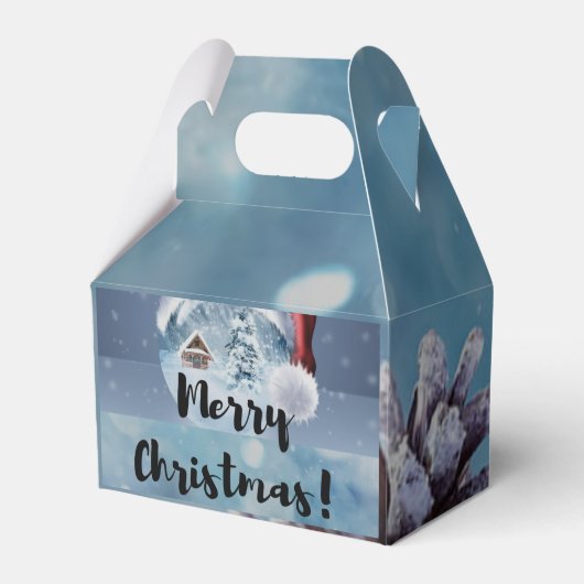 Modern funny cute Christmas reindeer Geschenkschachtel (Vorderseite)