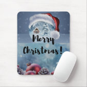Modern funny cute Christmas reindeer      Mousepad (Mit Mouse)
