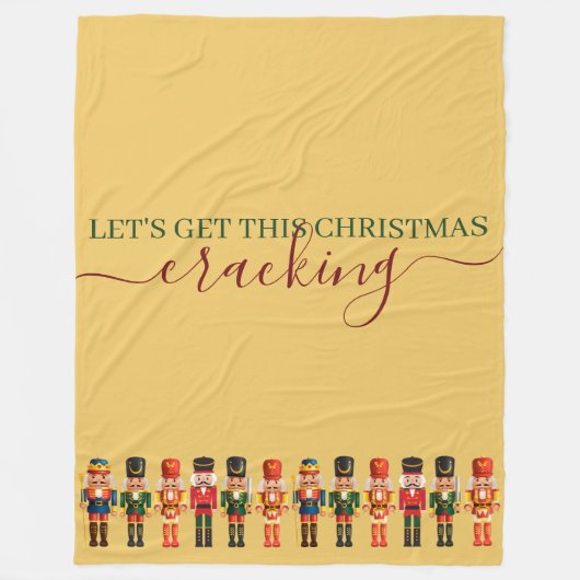 Modern Funny einzigartig Nutcracker Weihnachten Go Fleecedecke (Vorderseite)