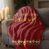 Modern Funny Einzigartiges Nutcracker Weihnachten Fleecedecke