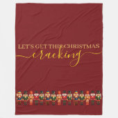 Modern Funny Einzigartiges Nutcracker Weihnachten Fleecedecke (Vorderseite)