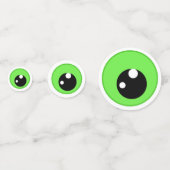 Modern Funny Green Evil Eye Birthday Confetti Konfetti (Vorderseiten)