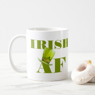 Modern Funny IRISH AF Kaffeetasse