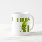 Modern Funny IRISH AF  Kaffeetasse (VorderseiteRechts)