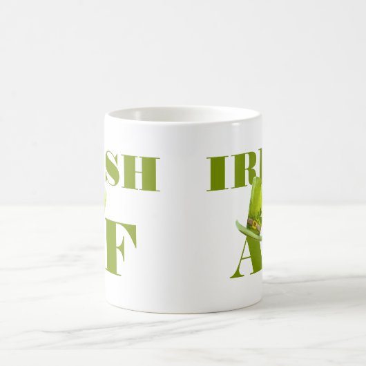 Modern Funny IRISH AF  Kaffeetasse (Mittel)