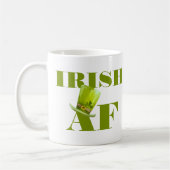 Modern Funny IRISH AF  Kaffeetasse (Links)