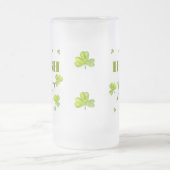 Modern Funny IRISH AF Mattglas Bierglas (Mittel)