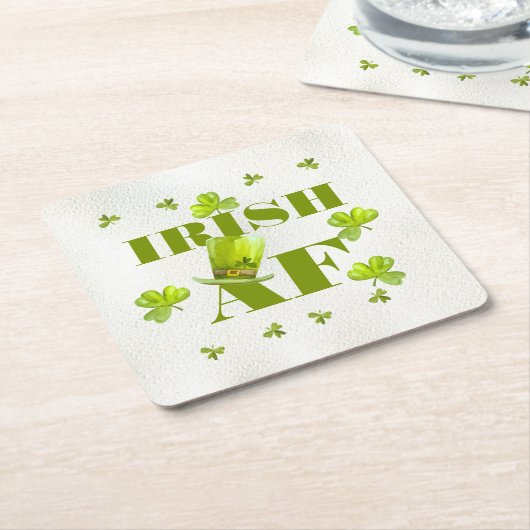 Modern Funny IRISH AF Rechteckiger Pappuntersetzer (angewinkelt)
