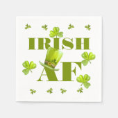 Modern Funny IRISH AF Serviette (Vorderseite)