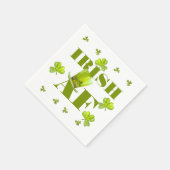 Modern Funny IRISH AF Serviette (Ecke)