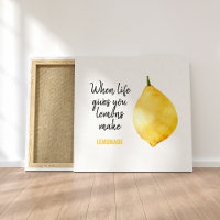 Modern Funny Lemon Yellow Zitat