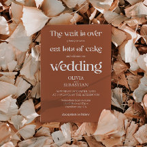 Modern Funny Minimalistisch Script Terracotta Wedd