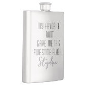 Modern Funny Nephew Gift from Favorite Aunt Flachmann (Rechts)