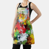 Modern Funny Paint Splash Textile Art Muster Schürze (InSitu)