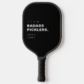 Modern Funny Pickleball Player Team Badass Schläger (Rückseite)