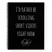 Modern Funny Scrolling Short Videos Quote Monogram