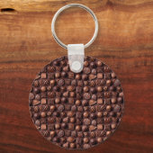 Modern Funny Sweet Brown Dessert for Chocoholic Schlüsselanhänger (Rückseite)