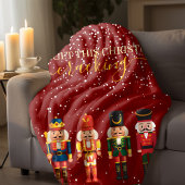 Modern Funny Unique Nutcracker Red Christmas Sherpadecke