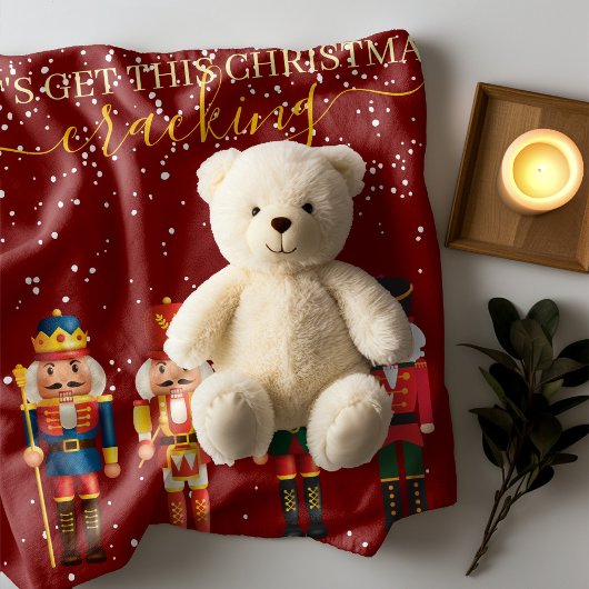 Modern Funny Unique Nutcracker Red Christmas Sherpadecke