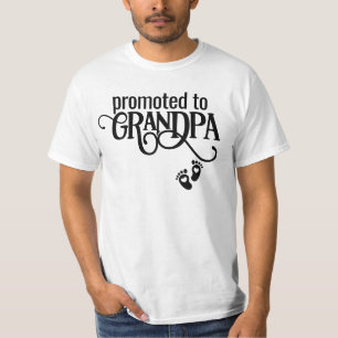 Modern für Großvater Schwarz-Schriftart T-Shirt