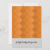 Modern für jedes Geschenkgutachten (Vorderseite)