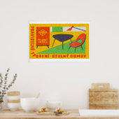 Modern Furniture - Matchbox Print - Czech Wall Art Poster (Küche)