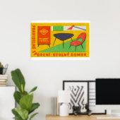 Modern Furniture - Matchbox Print - Czech Wall Art Poster (Heimbüro)