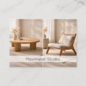 Modern Furniture Store Minimalist Interior Design  Visitenkarte (Vorderseite)