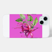 Modern Fuschia iPhone 15 Fall Case-Mate iPhone Hülle (Rückseite (Horizontal))