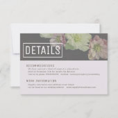 MODERN Garden Hellebore Details Eintrittskarte Einladung (Vorderseite)