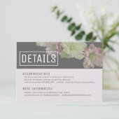 MODERN Garden Hellebore Details Eintrittskarte Einladung (Stehend Vorderseite)