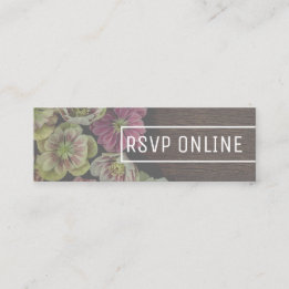 MODERN Garden Hellebore Mini Web RSVP Karte
