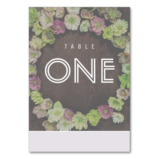 MODERN Garden Hellebore Tischnummer (Vorderseite)