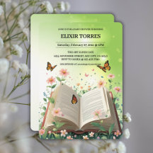 Modern Garden Storybook Floral Baby Dusche