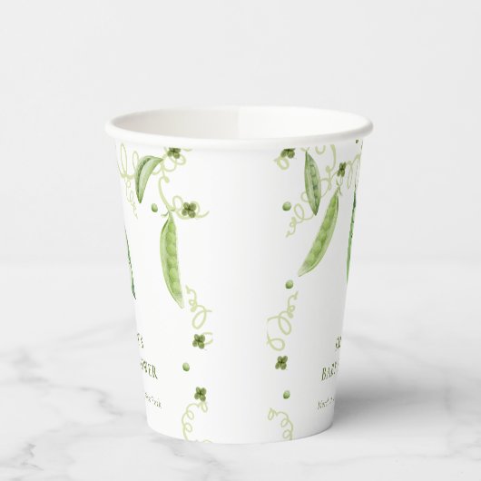 Modern Garden Sweet Pee in Pod Baby Dusche Pappbecher (Links)
