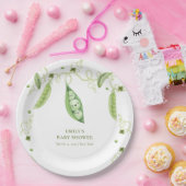 Modern Garden Sweet Pee in Pod Baby Dusche Pappteller (Party)