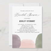 Modern Garden Watercolor Bridal Dusche Einladung (Vorderseite)