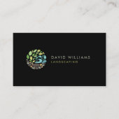 Modern Gardener Landscaping Logo Visitenkarte (Vorderseite)