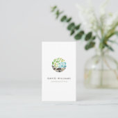 Modern Gardener Landscaping Logo Visitenkarte (Stehend Vorderseite)