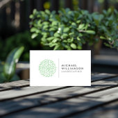 Modern Gardener Landscaping Shrub Logo auf Weiß Visitenkarte