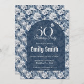 Modern Gardenias Luxury Her Birthday Einladung (Vorne/Hinten)